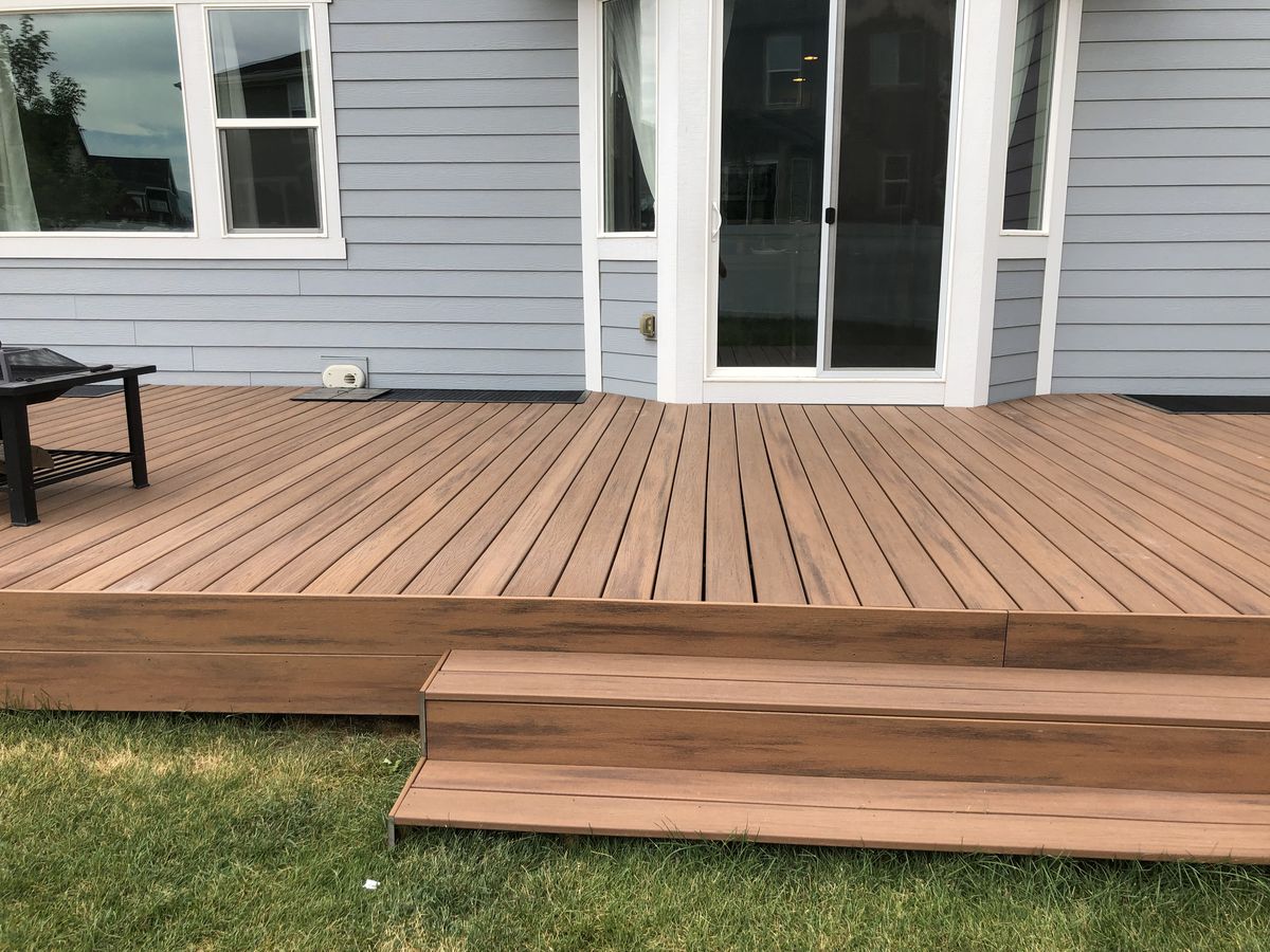 Completed composite deck, Central Florida